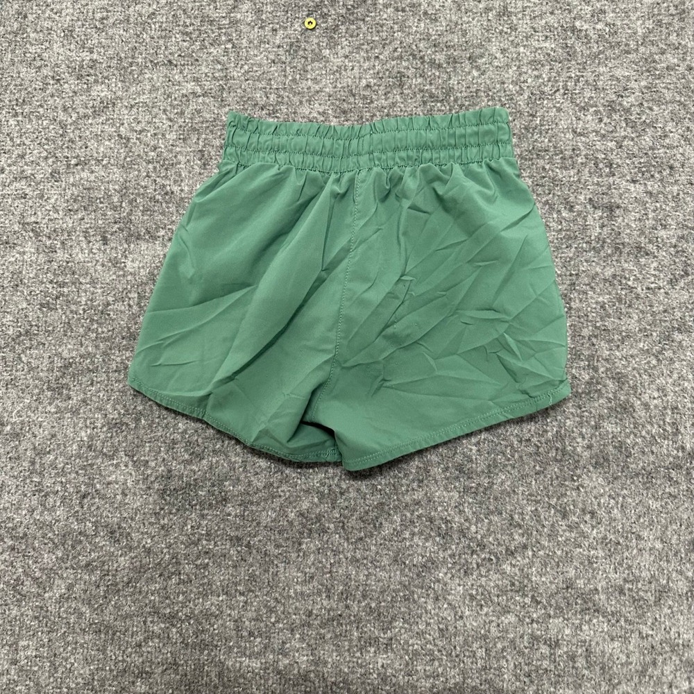 Nike Athletic Shorts Womens Size XS Green Dri-Fit Running Breathable Gym Workout